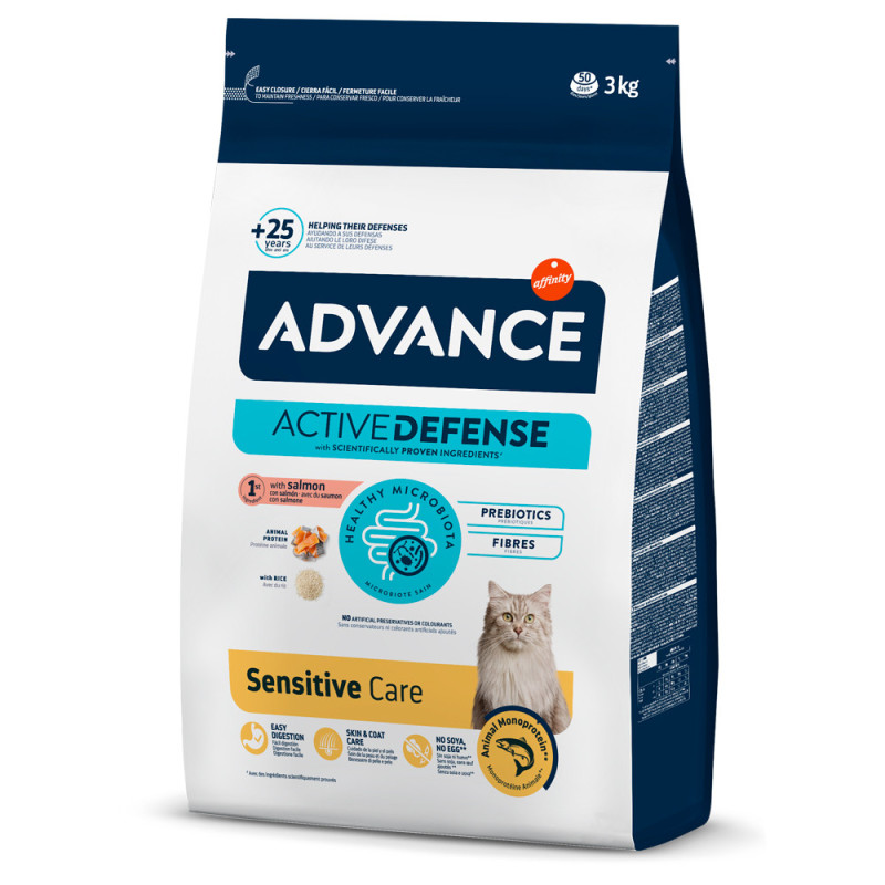 ADVANCE GATO ADULTO SENSITIVE SALMÃO E ARROZ
