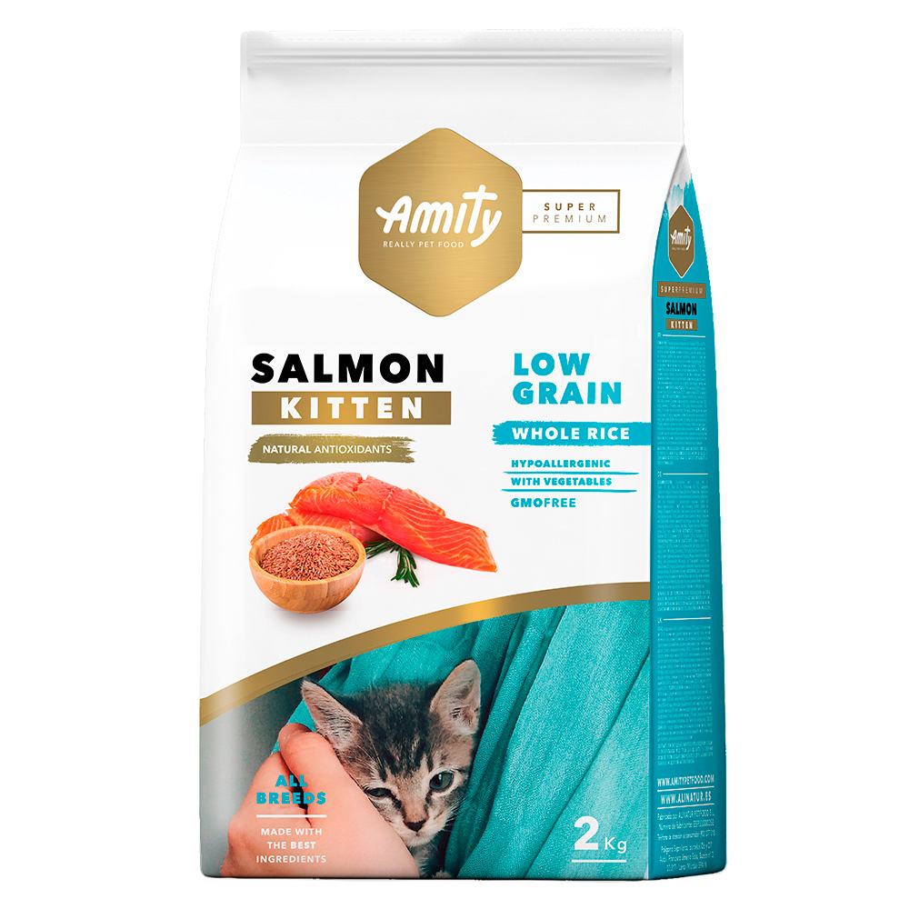 AMITY SUPER PREMIUM (LOW GRAIN) - KITTEN SALMON 2KG