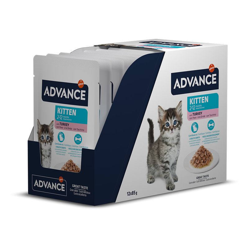 Advance Gato Kitten Humido Frango 12 x 85G