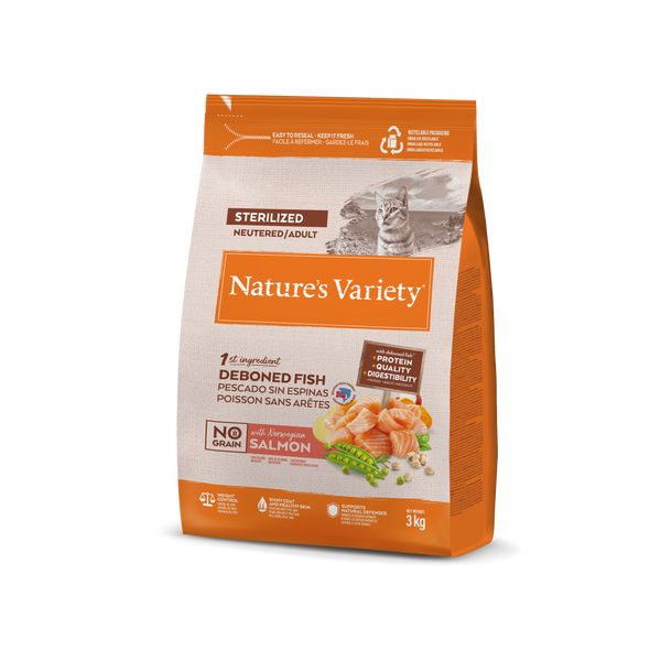 NO GRAIN STERILIZED SALMÃO DA NORUEGA 7KG