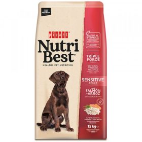 Picart Nutribest High Premium Cão Adulto Sensitive - Salmão e Arroz 15Kg